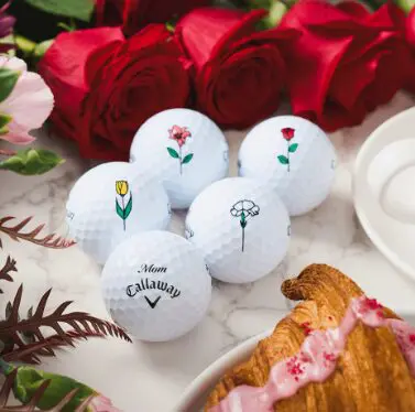 Callaway Golf - 【キャロウェイ】ゴルフ ポロシャツ フェルトロゴ 花ボタン サボテン S 赤×白 Callaway】キャロウェイ サボテン柄 ポロシャツ ゴルフ ウェア